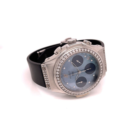 Hublot Sport Elegance 40mm Stainless Steel Blue Mother of Pearl 1810.1.054 CZN0Z4