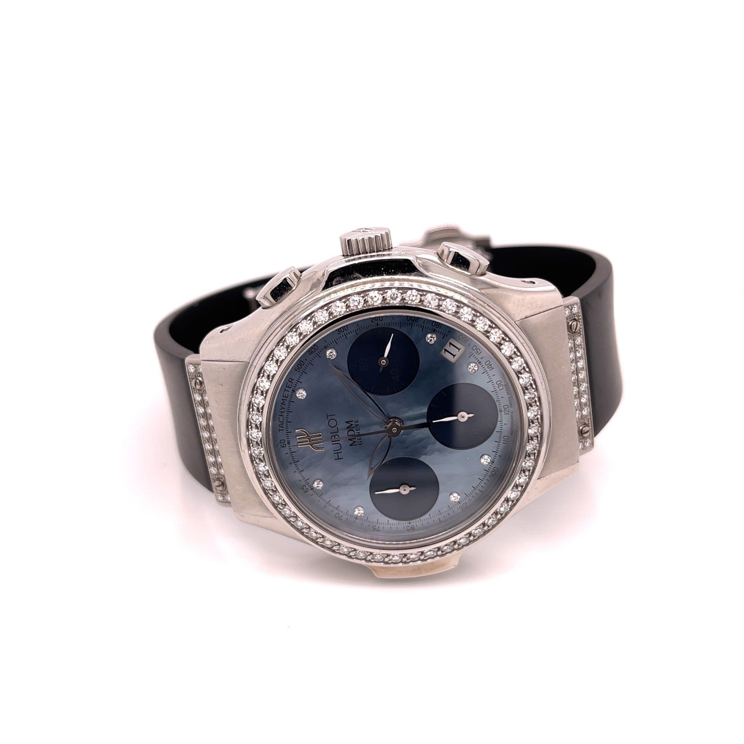 Hublot Sport Elegance 40mm Stainless Steel Blue Mother of Pearl 1810.1.054 CZN0Z4