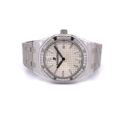 Audemars Piguet Lady Royal Oak 33mm Diamond Bezel Stainless Steel 67651ST.ZZ.1261ST.01