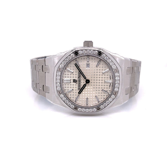 Audemars Piguet Lady Royal Oak 33mm Diamond Bezel Stainless Steel 67651ST.ZZ.1261ST.01