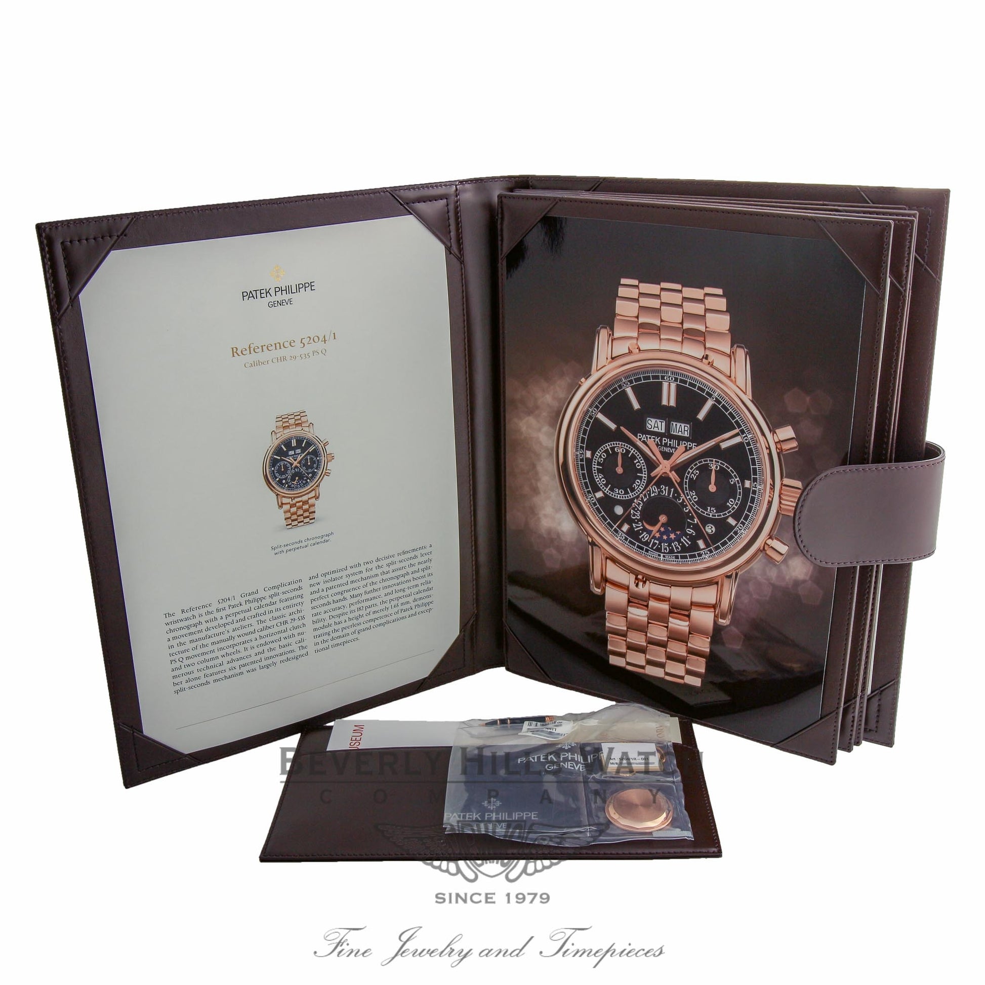 Patek Philippe Perpetual Calendar Split-Seconds Chronograph Black Dial 5204/1r-001 D6M2YM - Beverly Hills Watch Company
