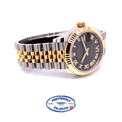 Rolex Datejust 31mm Steel and Yellow Gold Dark Grey Diamond Six Dial 278273 DA429L - Beverly Hills Watch Company