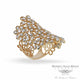 Designs by Naira 18k Rose Gold Daisy Lacy Diamonds Ring D367R 4K9HA7 - Beverly Hills Jewelry Company