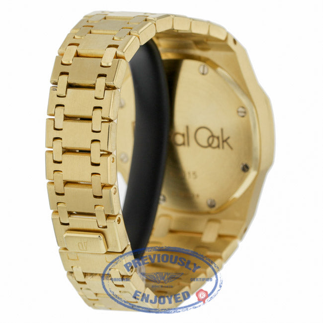 Audemars Piguet Royal Oak 39mm Chronograph Yellow Gold Silver Dial 25960BA.00.1185BA.01 - Beverly Hills Watch