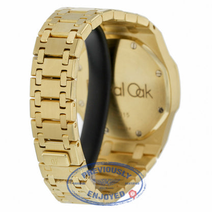 Audemars Piguet Royal Oak 39mm Chronograph Yellow Gold Silver Dial 25960BA.00.1185BA.01 - Beverly Hills Watch