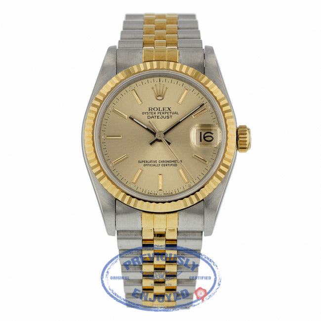 Rolex DateJust 31mm Yellow Gold 68273 - Beverly Hills Watch