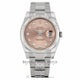 Rolex Datejust 36mm Stainless Steel White Gold Fluted Bezel Pink Diamond Dial 116234 - Beverly Hills Watch