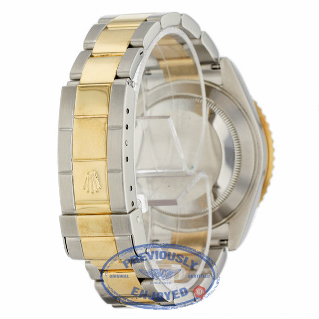 Rolex Submariner Stainless Steel and Yellow Gold Black Dial Black Ceramic Bezel 16613 - Beverly Hills Watch