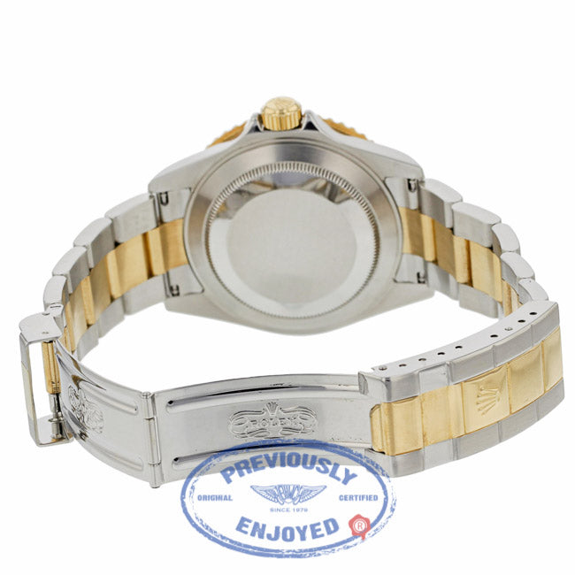 Rolex Submariner Stainless Steel and Yellow Gold Black Dial Black Ceramic Bezel 16613 - Beverly Hills Watch