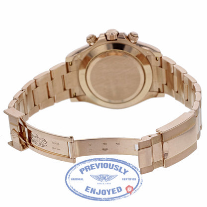 Rolex Daytona Everose Gold 40mm Oyster Bracelet Pink Champagne Diamond Dial Chronograph Watch 116505 - Beverly Hills Watch