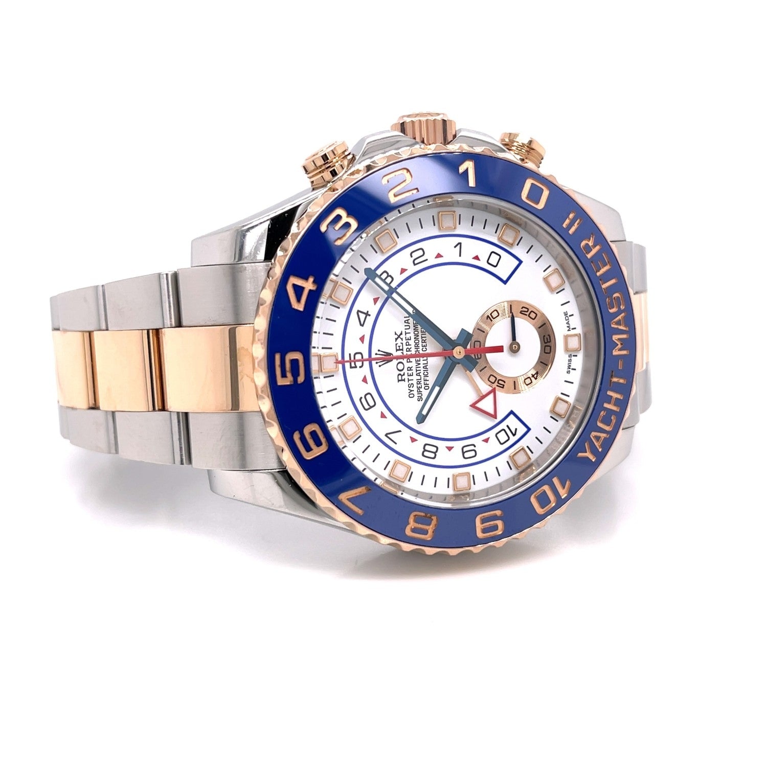 Rolex Yacht-Master II 44mm Rose Gold and Stainless Steel 116681 DEZ43K - Beverly Hills Watch Company