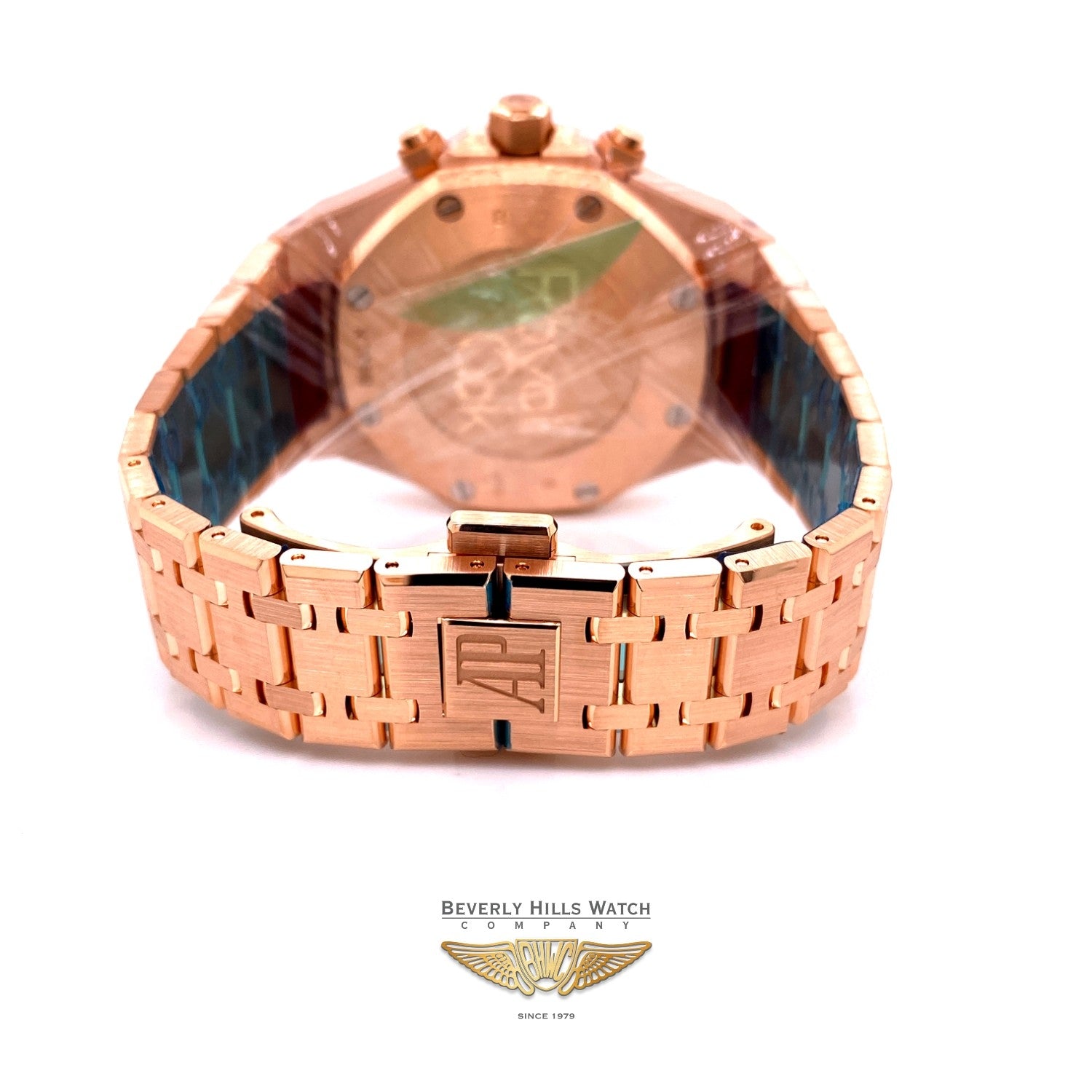 Audemars Piguet Royal Oak Chronograph 38mm Rose Gold Silver Dial 26315OR.1256OR.01 DHHPJ5 - Beverly Hills Watch Company