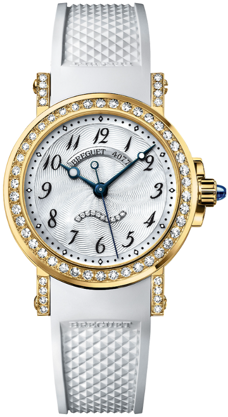 Breguet Marine Mother of Pearl 18kt White Gold Rubber 8818BA/59/564.DD00 - Beverly Hills Watch Company
