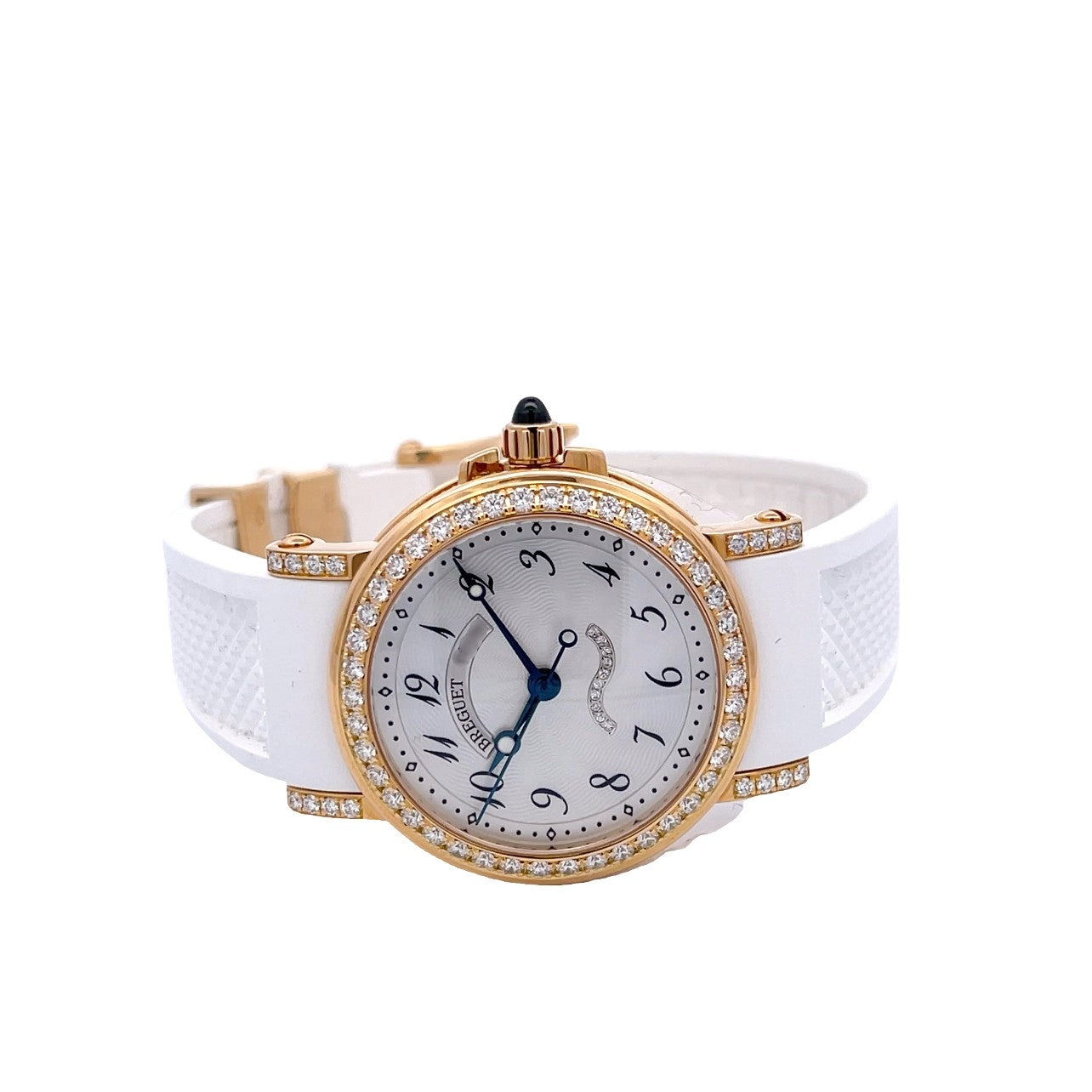 Breguet Marine Mother of Pearl 18kt White Gold Rubber 8818BA/59/564.DD00 - Beverly Hills Watch Company