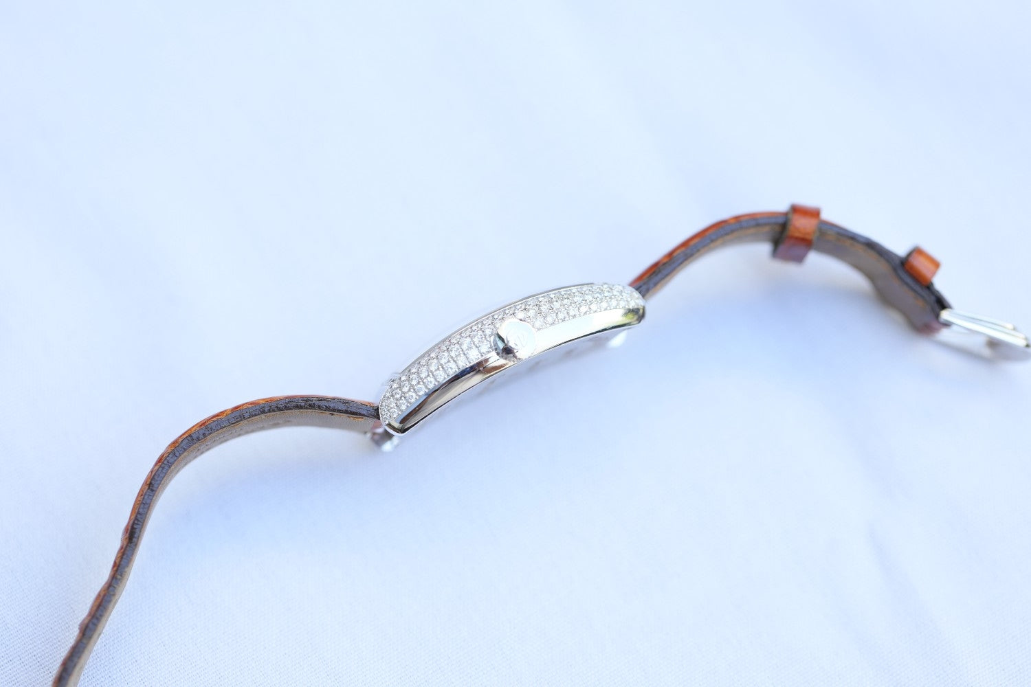 Franck Muller Double Mystery White Gold Diamond Case 6850 DM D DKEC5L - Beverly Hills Watch Company