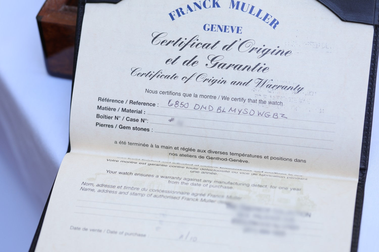 Franck Muller Double Mystery White Gold Diamond Case 6850 DM D DKEC5L - Beverly Hills Watch Company