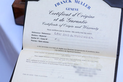 Franck Muller Double Mystery White Gold Diamond Case 6850 DM D DKEC5L - Beverly Hills Watch Company