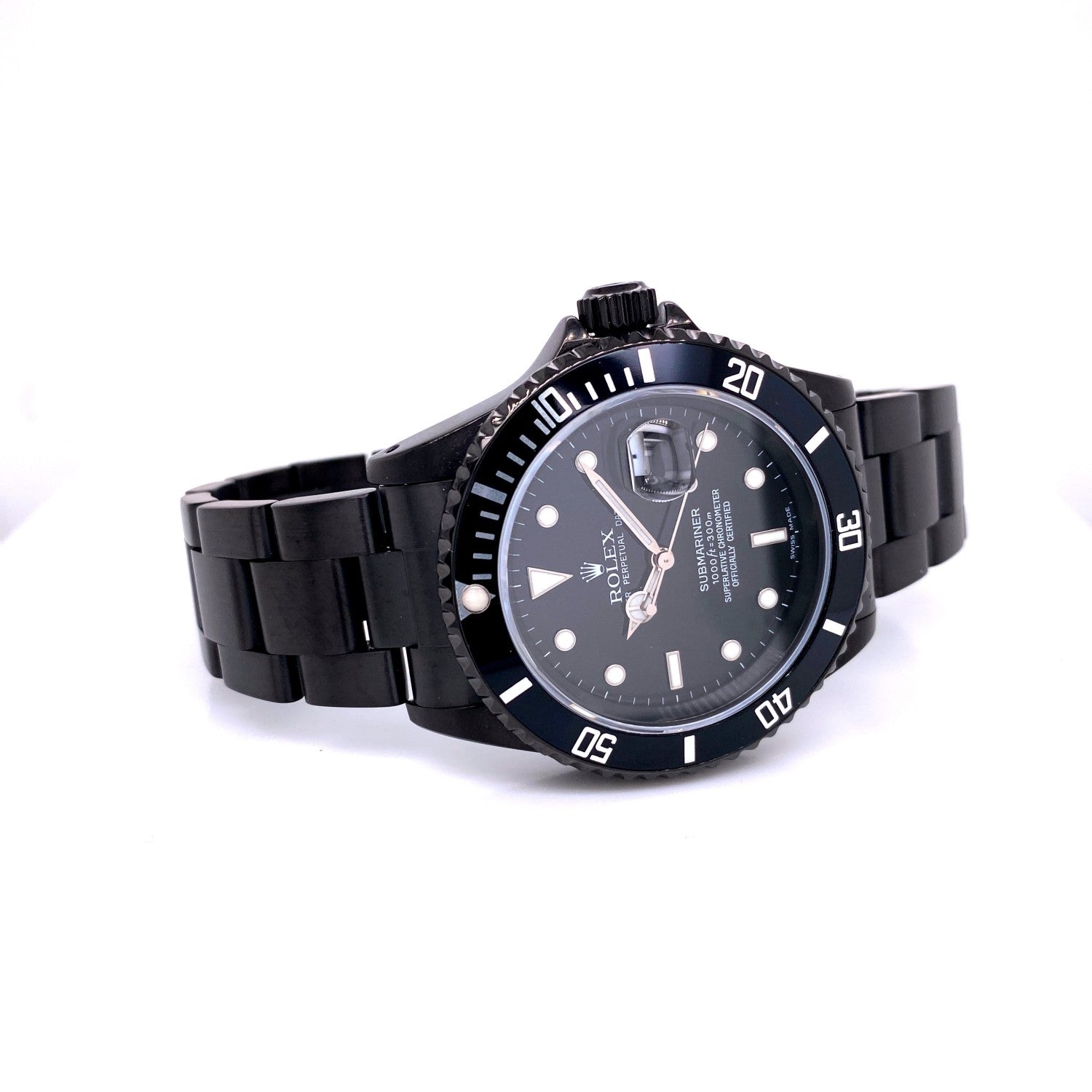 Rolex Submariner Classic 40mm Black Out 16610 DMRSW6 - Beverly Hills Watch Company