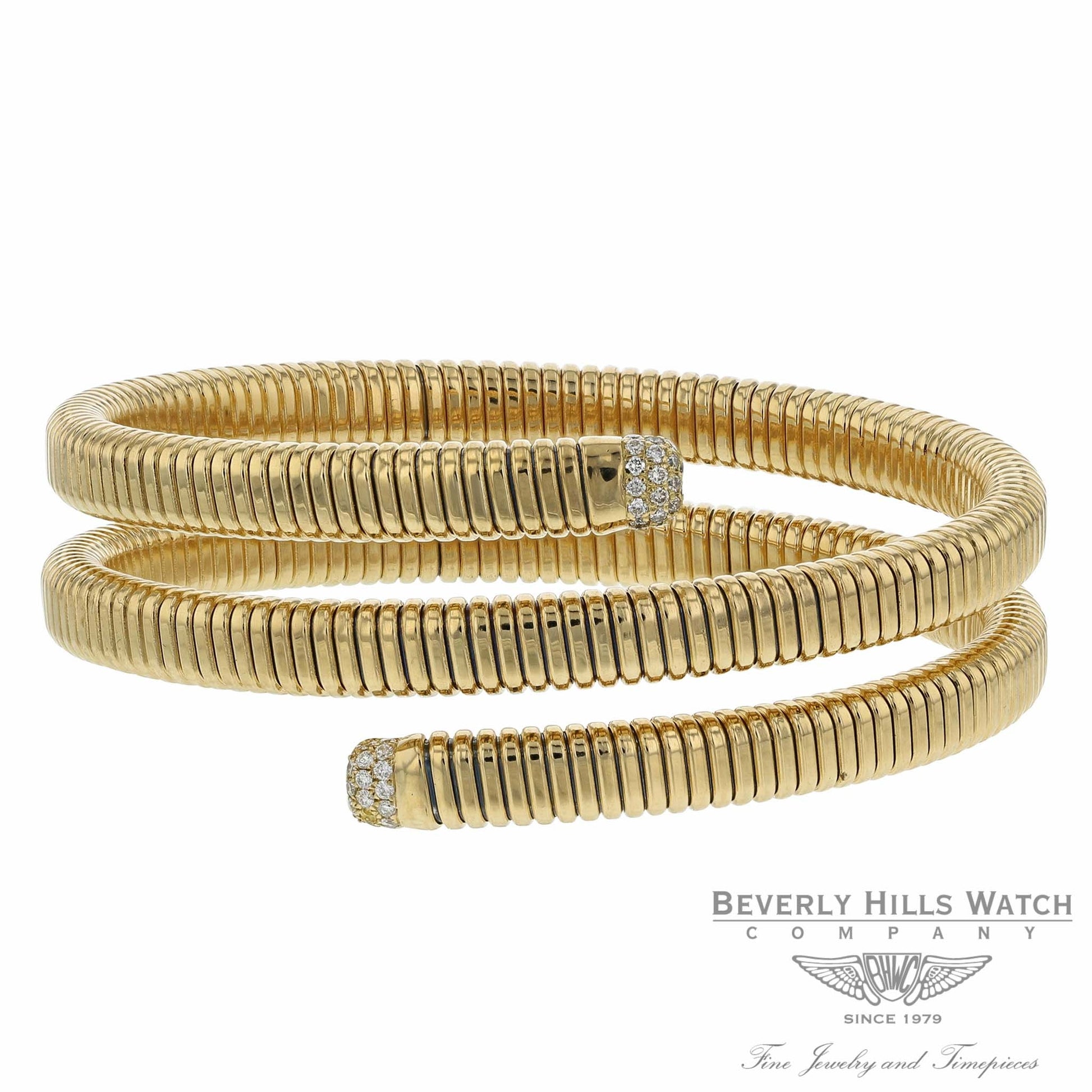 Vermin Double Tour Yellow Gold and Diamond Bracelet By Naira & C MNHVFR - Beverly Hills Watch