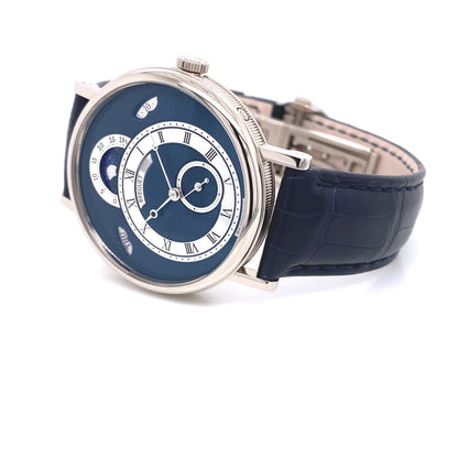 Breguet Classique Day Date Moonphase White Gold Blue Dial 7337bb/y59/vu - Beverly Hills Watch Company