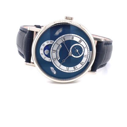 Breguet Classique Day Date Moonphase White Gold Blue Dial 7337bb/y59/vu - Beverly Hills Watch Company