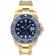 Rolex Submariner 40MM Yellow Gold Blue Ceramic Bezel Blue Dial 116618LB - Beverly Hills Watch Company