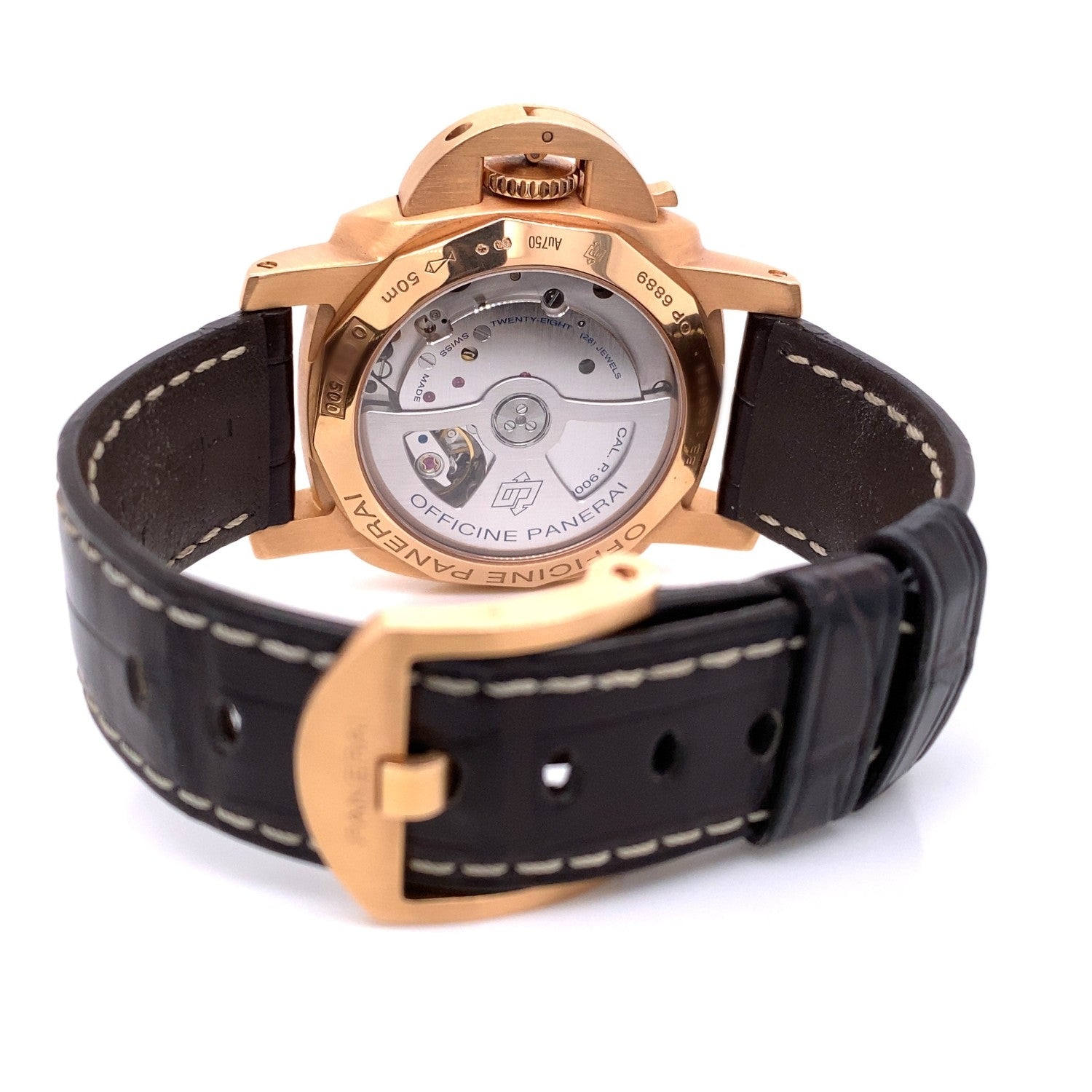 Panerai Luminor Marina 1950 Rose gold 42mm PAM00393 DTRTYV - Beverly Hills Watch Company