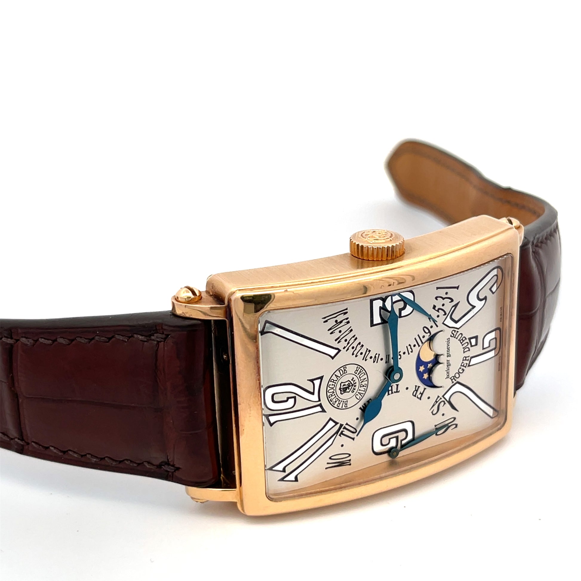 Roger Dubuis Much More Bi-Retrograde Calendar Rose Gold M34.5740.5.12.72-SU - Beverly Hills Watch Company