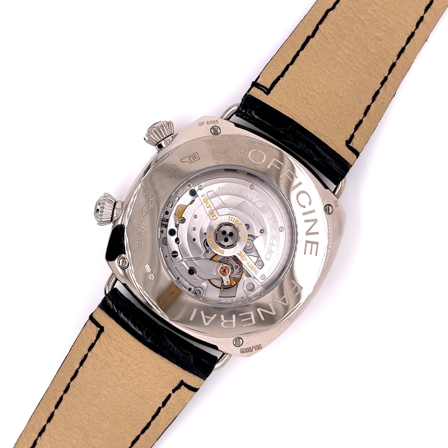 Panerai Radiomir 42mm GMT White Gold PAM00185 DV4Z7X - Beverly Hills Watch Company