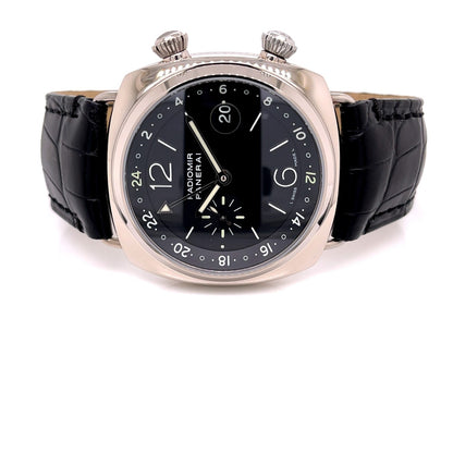 Panerai Radiomir 42mm GMT White Gold PAM00185 DV4Z7X - Beverly Hills Watch Company