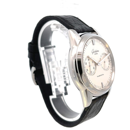 Glashutte Senator Date Silver Dial 1-39-58-02-02-04 - Beverly Hills Watch Company