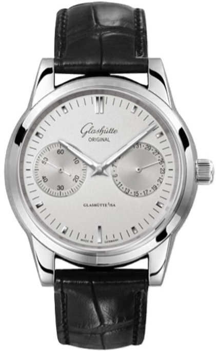 Glashutte Senator Date Silver Dial 1-39-58-02-02-04 - Beverly Hills Watch Company