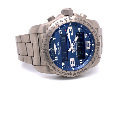 Breitling Cockpit B50 Titanium Blue Dial EB501019/C904 E3KDZ0 - Beverly Hills Watch Company