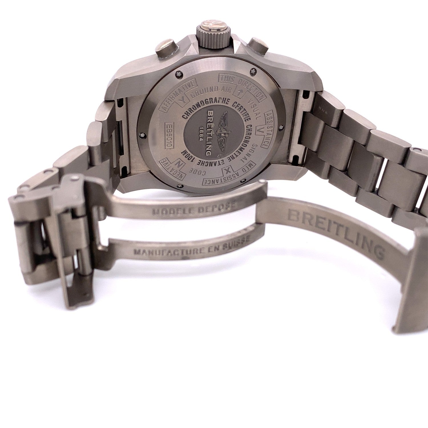 Breitling Cockpit B50 Titanium Blue Dial EB501019/C904 E3KDZ0 - Beverly Hills Watch Company