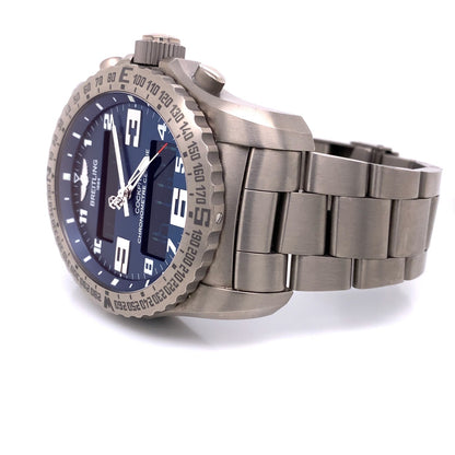 Breitling Cockpit B50 Titanium Blue Dial EB501019/C904 E3KDZ0 - Beverly Hills Watch Company