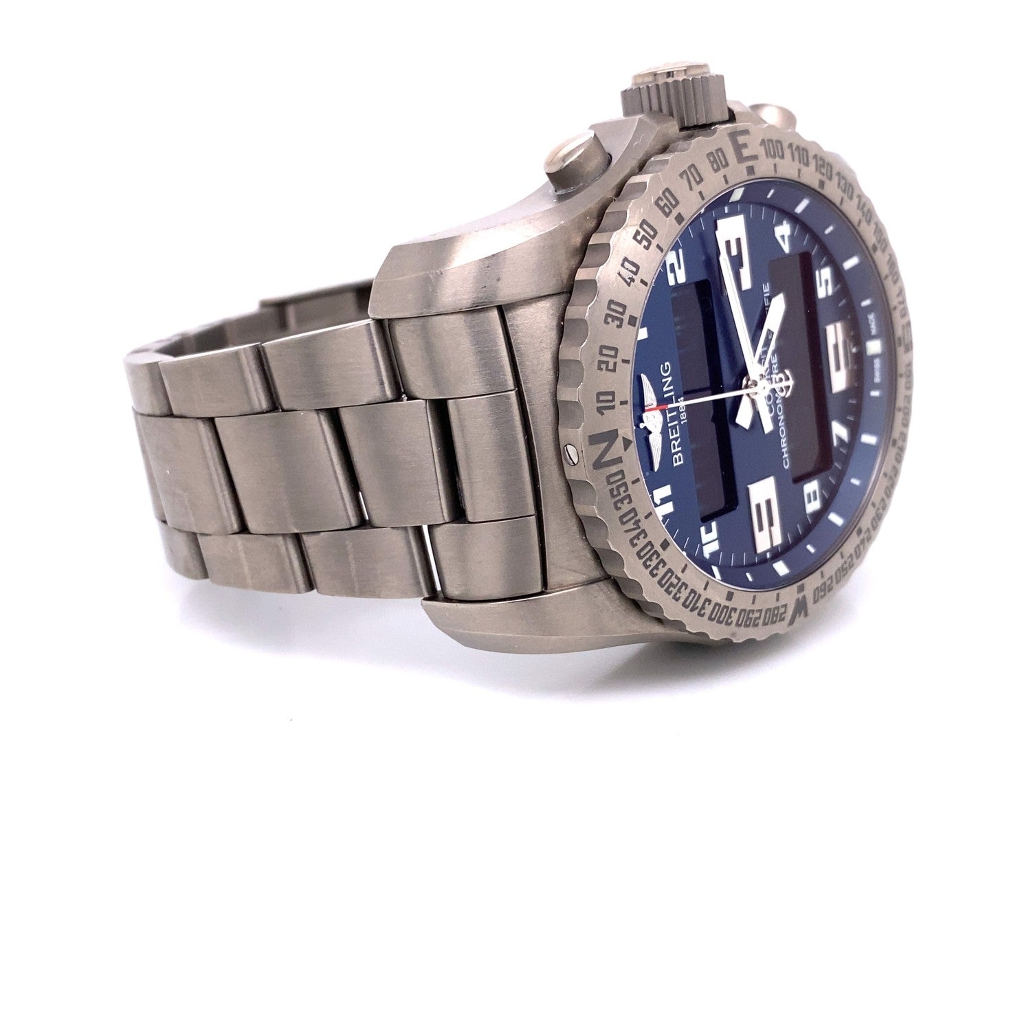 Breitling Cockpit B50 Titanium Blue Dial EB501019/C904 E3KDZ0 - Beverly Hills Watch Company