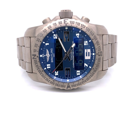 Breitling Cockpit B50 Titanium Blue Dial EB501019/C904 E3KDZ0 - Beverly Hills Watch Company