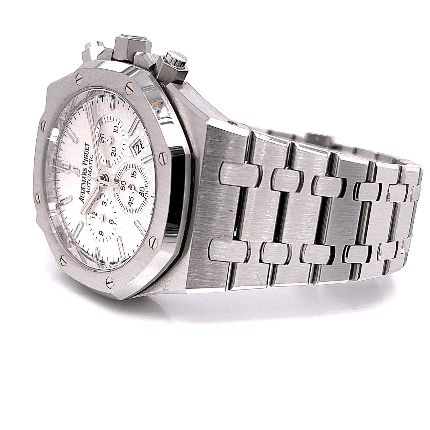 Audemars Piguet Royal Oak 41mm Chronograph Silver Dial Stainless Steel 26320ST.OO.1220ST.02 - Beverly Hills Watch Company