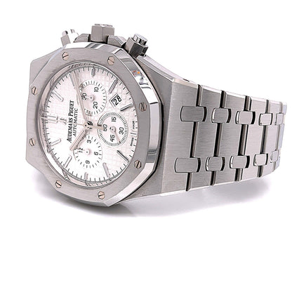 Audemars Piguet Royal Oak 41mm Chronograph Silver Dial Stainless Steel 26320ST.OO.1220ST.02 - Beverly Hills Watch Company