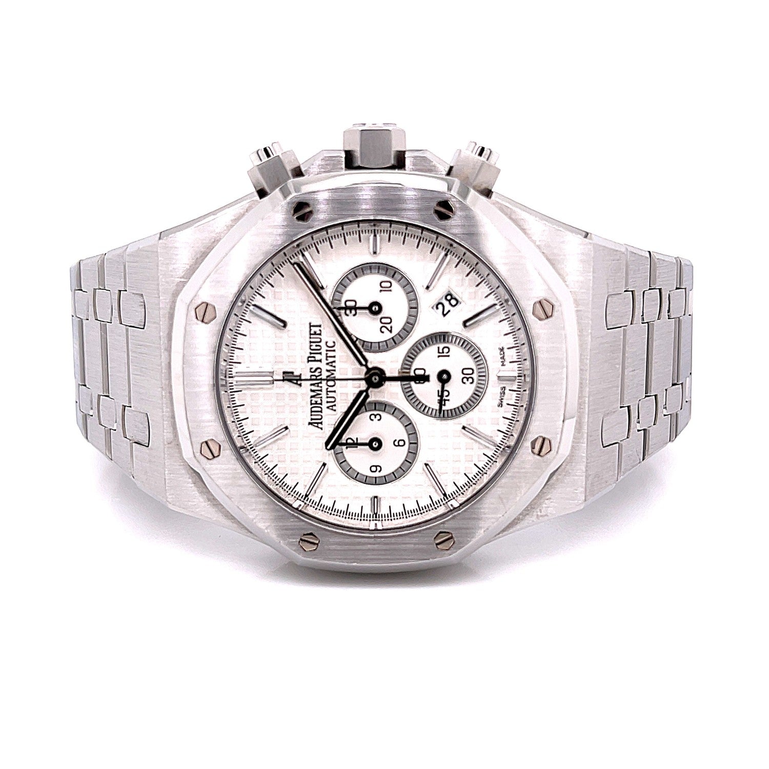 Audemars Piguet Royal Oak 41mm Chronograph Silver Dial Stainless Steel 26320ST.OO.1220ST.02 - Beverly Hills Watch Company