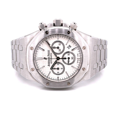 Audemars Piguet Royal Oak 41mm Chronograph Silver Dial Stainless Steel 26320ST.OO.1220ST.02 - Beverly Hills Watch Company
