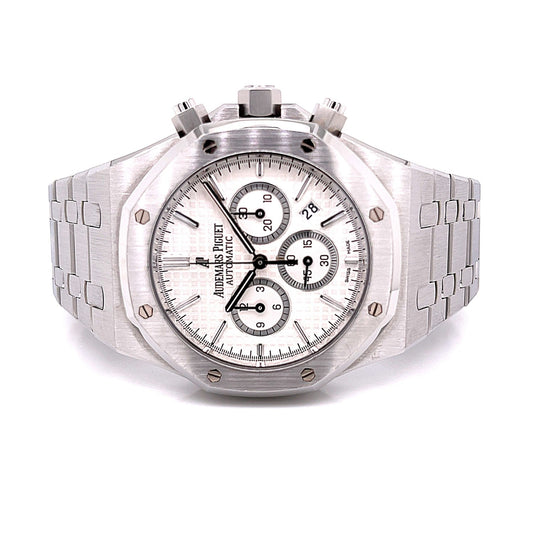 Audemars Piguet Royal Oak 41mm Chronograph Silver Dial Stainless Steel 26320ST.OO.1220ST.02 - Beverly Hills Watch Company