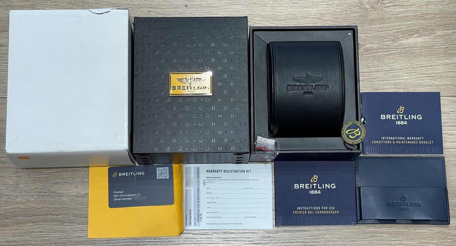 Breitling Premier B01 42mm Stainless Steel Chronograph AB0118A21B1X1 - Beverly Hills Watch Company