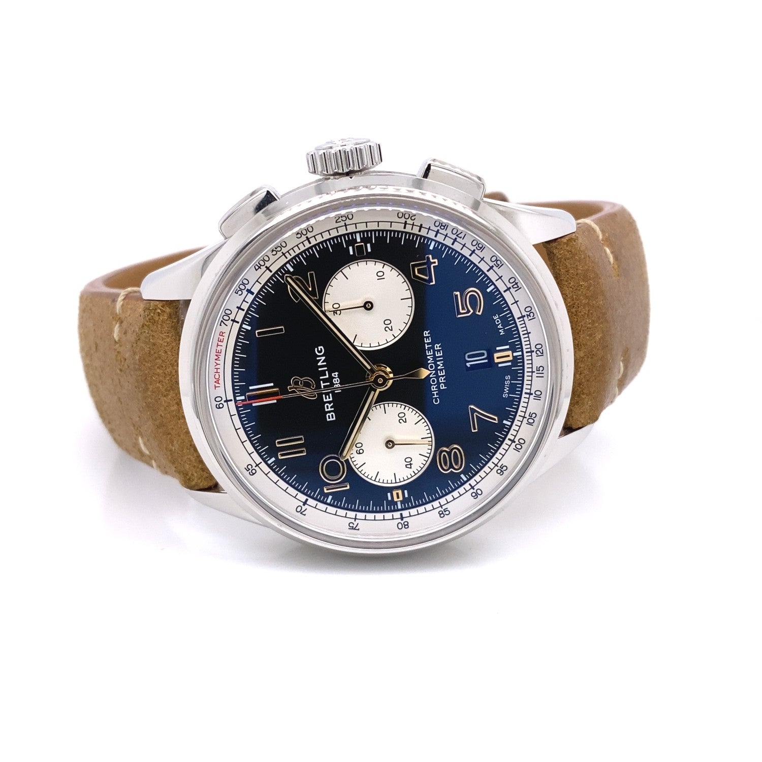 Breitling Premier B01 42mm Stainless Steel Chronograph AB0118A21B1X1 - Beverly Hills Watch Company