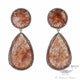 Red Agate Sliver 14k Rose Gold Diamond Earrings 2PCPS2 - Beverly Hills Jewelry Store