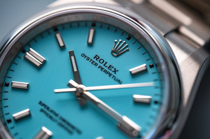 Rolex Oyster Perpetual 36mm Turquoise 126000 - Beverly Hills Watch Company