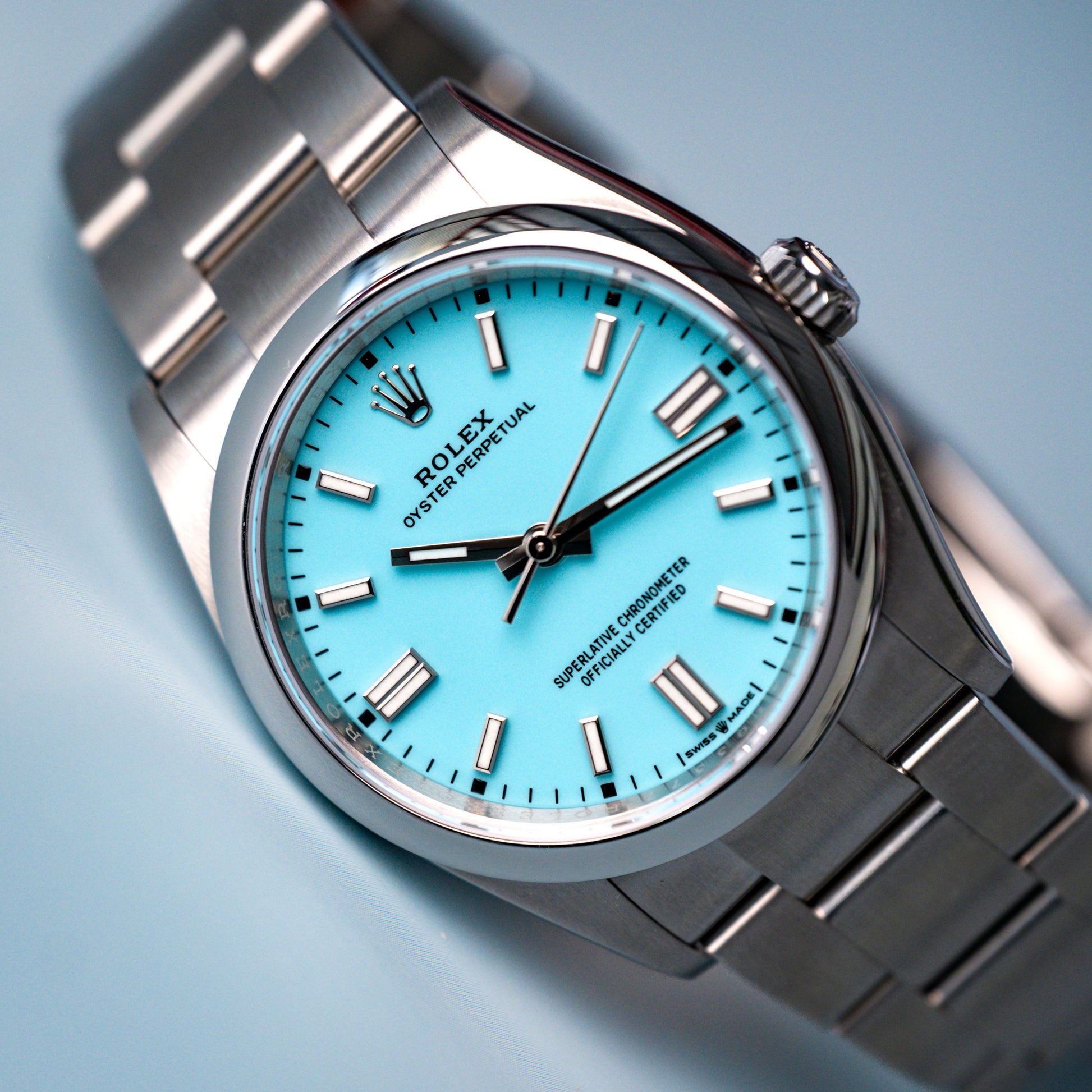 Rolex Oyster Perpetual 36mm Turquoise 126000 - Beverly Hills Watch Company