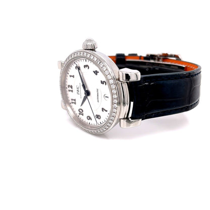 IWC Da Vinci Ladies 36mm Diamond Bezel Automatic Silver Dial IW458308 EKF9LX - Beverly Hills Watch Company