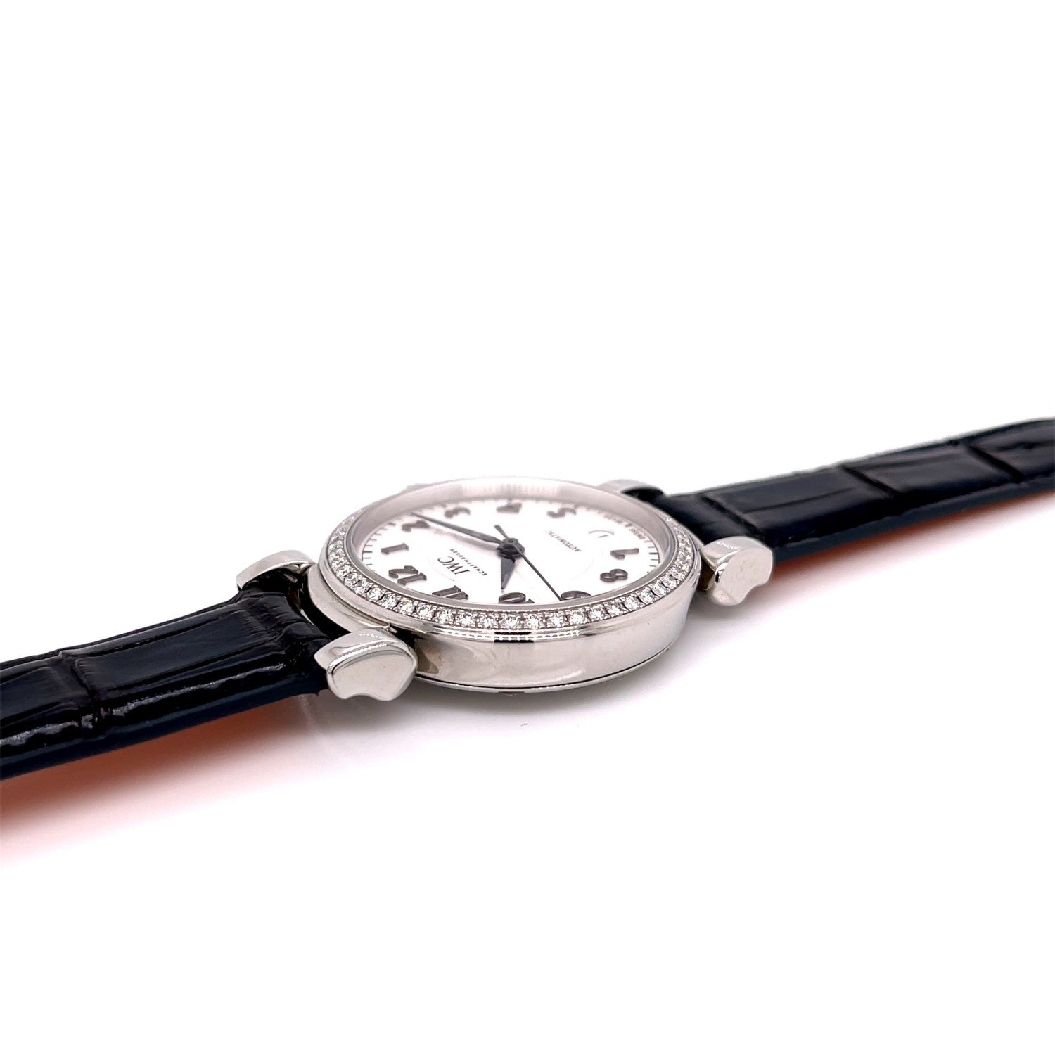 IWC Da Vinci Ladies 36mm Diamond Bezel Automatic Silver Dial IW458308 EKF9LX - Beverly Hills Watch Company