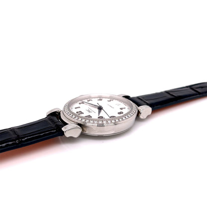 IWC Da Vinci Ladies 36mm Diamond Bezel Automatic Silver Dial IW458308 EKF9LX - Beverly Hills Watch Company